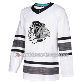 Adidas Maillot de Hockey Chicago Blackhawks Blank 2019 All-Star Blanc Authentic - Homme